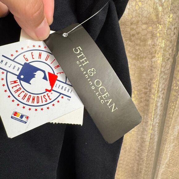 5th & Ocean Black Orange Women's SF MLB Giants Logo Sweatshirt L NWT - Picture 5 of 8